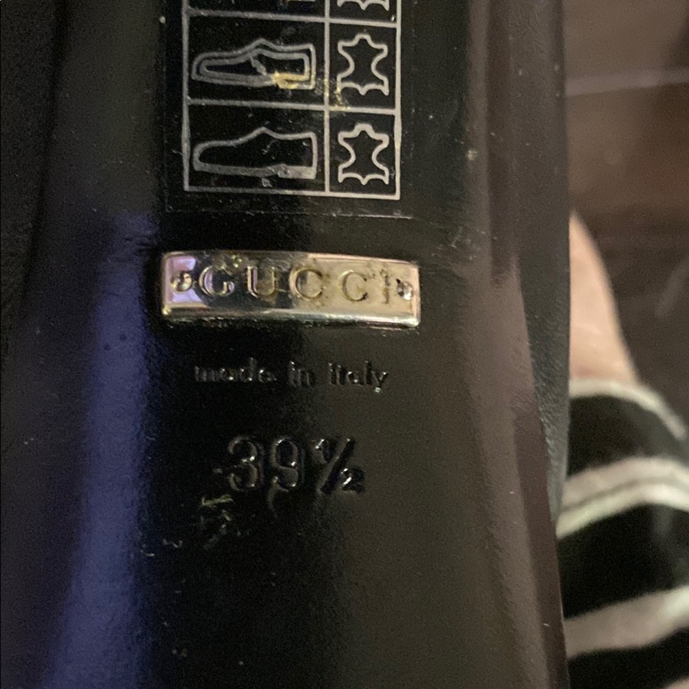 Gucci Black Leather Platform Boots - Picture 4 of 10